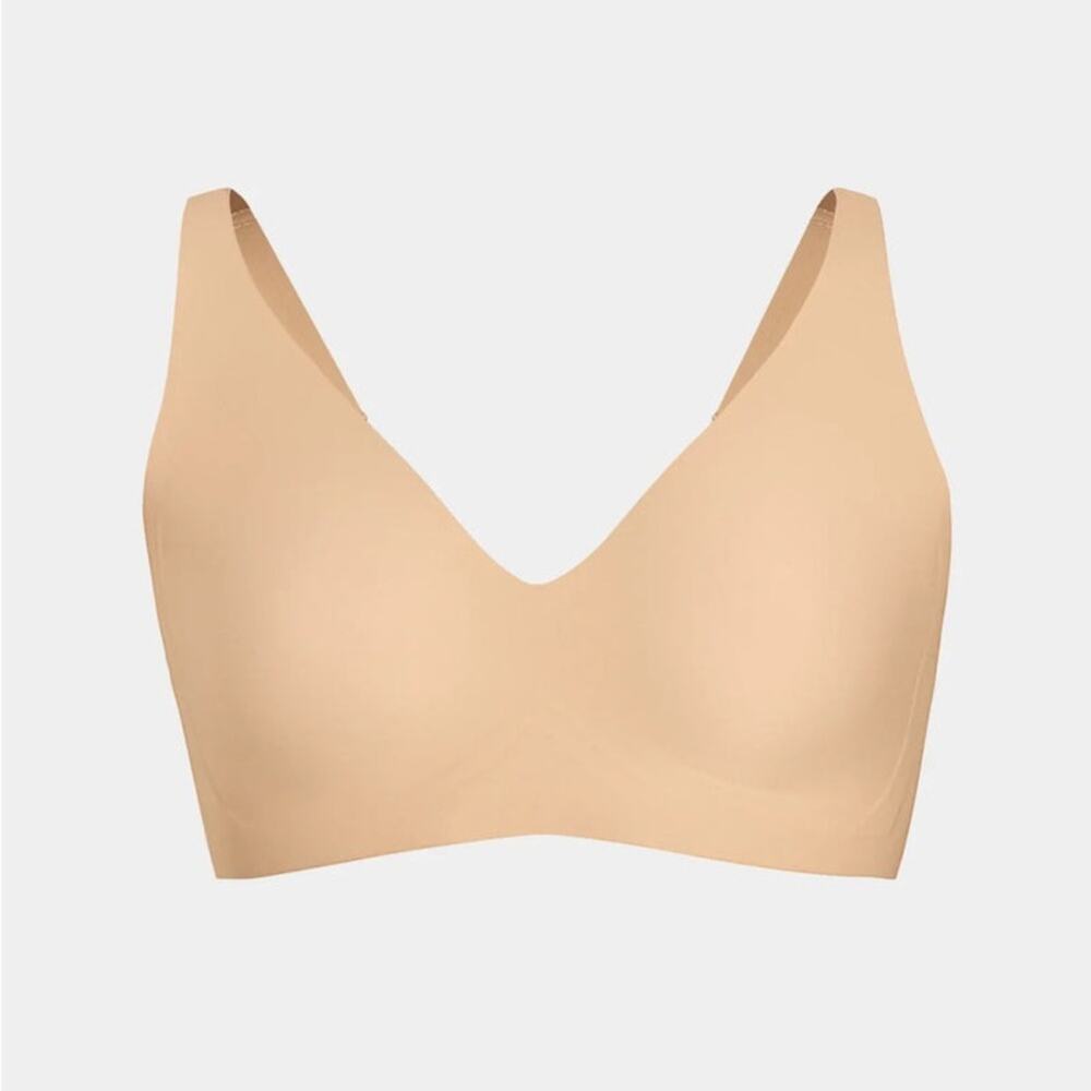 Knix Revolution V-Neck Bra in Tan Warm Sand size L+ NWT